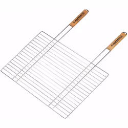 Grille rectangulaire simpleAccessoire indispensable pour faire cuire des viandes, poissons, légumes ou encore fruits!Manche e ...