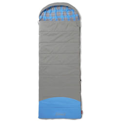 Coleman 2000030215 sac de couchage Adultes et enfants Sac de couchage rectangulaire Microfibre, Polyester Bleu, Gris