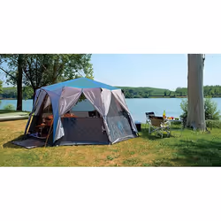 Coleman Cortes Octagon 8 8 personne(s) Noir, Bleu, Gris Tente igloo