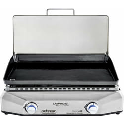 Plancha gaz a poser master ex - 60x40 cm - Plaque fonte émaillée - Couvercle sur