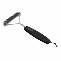 Campingaz Triangle Cleaning Brush, Brosse, Noir, Argent, Cuir, Acier inoxydable, Plastique, Campingaz, 360 mm