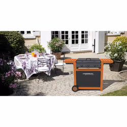 Campingaz Adelaide 3 Woody DualGas Barbecue Chariot Gaz de pétrole liquéfié (GPL) + méthane Noir, Bois 14000 W - Vue supplémentaire 4