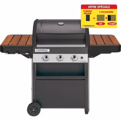 Barbecue à gaz 3 Series Classic WLD avec plancha