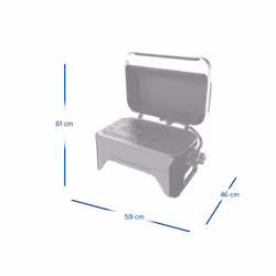 Campingaz Attitude 2go R Barbecue Dessus de table Gaz Gris 2400 W - Vue supplémentaire 10