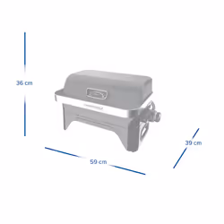 Campingaz Attitude 2go R Barbecue Dessus de table Gaz Gris 2400 W - Vue supplémentaire 9