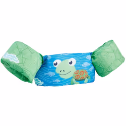 Ce Puddle Jumper au design amusant de tortue combine le meilleur d'un gilet de sauvetage et d'un brassard. Fabriqué en matéri ...