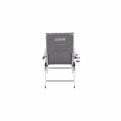 Coleman 5 Position Padded Recliner Chair Chaise de camping 4 pieds Gris