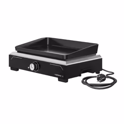 Campingaz Plancha Electric 1 XD, Noir, Rectangulaire, Rotatif, 1350 cm², 450 x 300 mm, Fonte