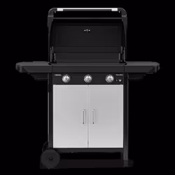 Plancha gaz CAMPINGAZ EX 3 noir 3 brûleurs sur chariot couvercle de cuissson, 60x35 cm