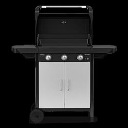 Plancha gaz CAMPINGAZ EX 3 noir 3 brûleurs sur chariot couvercle de cuissson, 60x35 cm