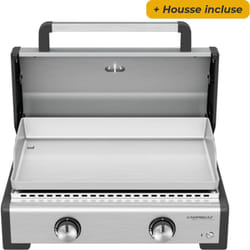Plancha à gaz Master 2 Pro avec couvercle de cuisson - Housse incluse