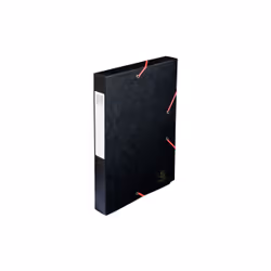 Exacompta Boite de classement livrée à plat Cartobox Dos 40mm Carte lustrée - A4, Carton, Noir, A4, Portrait, 4 cm, 160 g