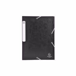 Exacompta Boite de classement livrée à plat Cartobox Dos 25mm Carte lustrée - A4, Carton, Noir, A4, Portrait, 2,5 cm, 100 g