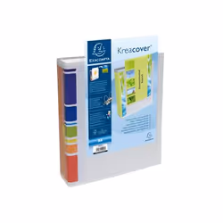 Exacompta 200802H, A4, Anneau en D, Rangement, Blanc, 665 feuilles, 7 cm