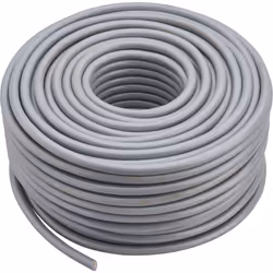 Description générale Câble électrique DEBFLEX 3G, 2,5 mm² en gris, longueur de 50 mètres, référence 147512. Idéal pour les in ...
