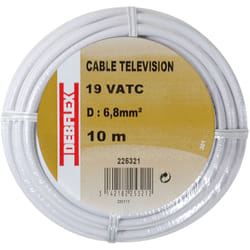 Bobinot tv 17 vatc 10M blanc - 225321 - Debflex
