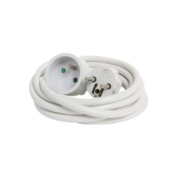 Debflex - prolongateur 2P+T 16A 3G1,5 MM² HO5VV-F 3M blanc - 335531