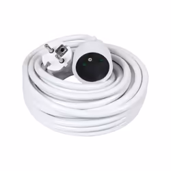 Description générale Rallonge électrique ménagère de 10 mètres, idéale pour l'alimentation de petits appareils électro-domest ...