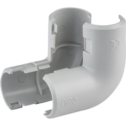 Coude equerre Ø20 mm gris sachet de 2 - 429245 - Debflex
