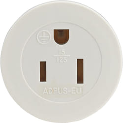 Debflex - adaptateur entree usa sortie france 2P+T blanc - 701970