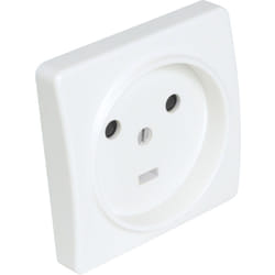 Debflex - prise encastree 20A 2P+T blanc - 703820