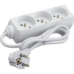 Debflex - bloc 3 prises 2P+T 16A 1M blanc - 705950