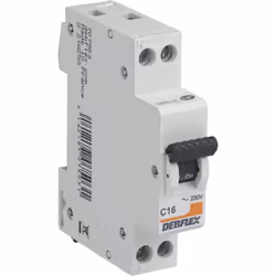 Description générale Gamme Commerciale: PROTECTION MODULAIRE Fonction: Disjoncteur Désignation complète: Disjoncteur Ph+N 16A ...