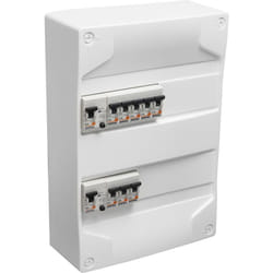 Debflex - Coffret pré-équipé 2 Rangées 1xID 40A type a, 1xID 63A type ac, 2x10A, - 707648