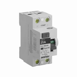 Debflex - Interrupteur différentiel 2 pôles 30mA 25 ampères type ac Gris - 707871