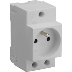 Debflex - prise de courant modulaire 2P+T 10/16A gris - 707891
