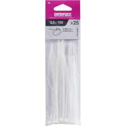 Collier autoblocant 2.5X150 mm incolore sachet de 25 - 709086 - Debflex