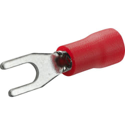 Cosse fourche pre-isole ø 3 mm rouge sachet de 10 - 711025 - Debflex