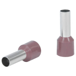 Embout pre-isole 10 MM² marron sachet de 10 - 711093 - Debflex