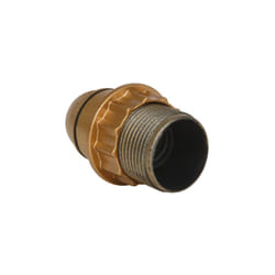 Douille E14 1/2 filetee plastique or - 712560 - Debflex