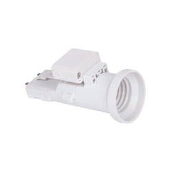 Douille E27 + fiche dcl 2P+T blanc - 712780 - Debflex