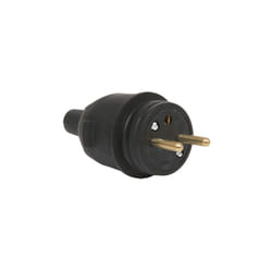 Fiche male etanche 2P+T 16A droite noir - 713200 - Debflex