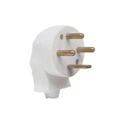 Debflex - fiche male 3P+T 20A laterale blanc - 713410
