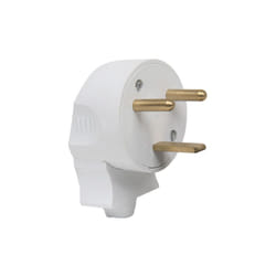 Debflex - Fiche Male 2p+t 20a Laterale Blanc - 713420