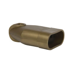 Fiche femelle 2P 6A droite a coiffe or - 713480 - Debflex