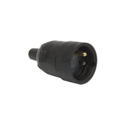 Debflex - Fiche Femelle Etanche 2p+t 16a Droite Noir - 713590