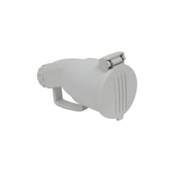 Debflex - fiche femelle avec volet 2P+T 16A gris - 713790