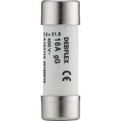 Fusible avec voyant 10,3X31,5 16A 400V sachet de 3 - 715326 - Debflex