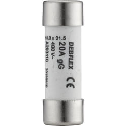 Fusible avec voyant 10,3X31,5 20A 400V sachet de 3 - 715346 - Debflex