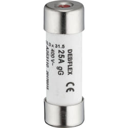Fusible avec voyant 10,3X31,5 25A 400V sachet de 3 - 715356 - Debflex
