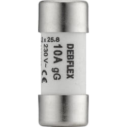 Fusible avec voyant 10,3X25,8 10A 230V sachet de 3 - 715386 - Debflex