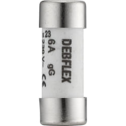 Fusible avec voyant 8,5X23 6A 230V sachet de 3 - 715656 - Debflex