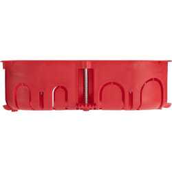 Boite d'encastrement cloison seche 2 postes double sens Ø67/P40 - 718025 - Debflex