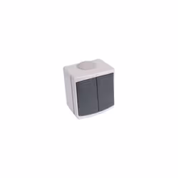 Appareillage Plexo gris DEBFLEX. Interrupteur double va et vient étanche gris référence 730150. - Pour Électricité , Appareil ...