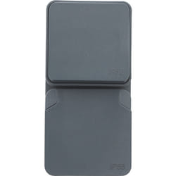 Debflex - cyklone IP55 duo Va et Vient + Prise 2P+T v Anthracite - 730429 - origine France