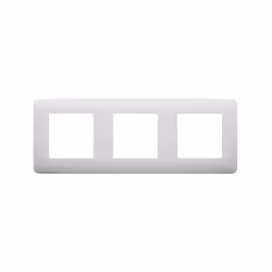 Casual Plaque Triple Blanc Brillant